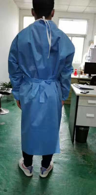 청색 45g 버릴 수 있는 의학 차단은 탄력 있는 소매로 불모인 비 불모이거나 EO에게 가운을 입힙니다