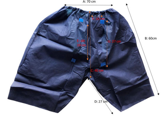 비직조 45g 버릴 수 있는 의학 법의 다크 블루 버릴 수 있는 결장경검사 바지