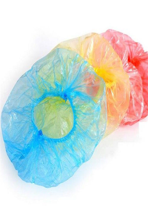 다 크기 폴리에틸렌 고무줄 착색된 지구를 가진 처분할 수 있는 플라스틱 머리 모자